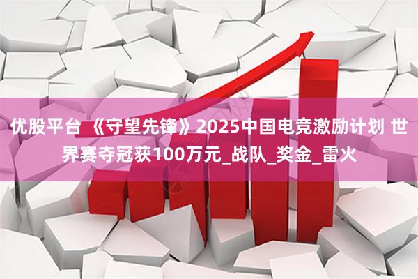 优股平台 《守望先锋》2025中国电竞激励计划 世界赛夺冠获100万元_战队_奖金_雷火
