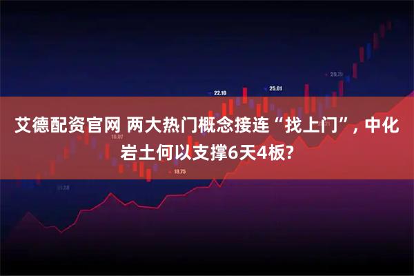 艾德配资官网 两大热门概念接连“找上门”, 中化岩土何以支撑6天4板?